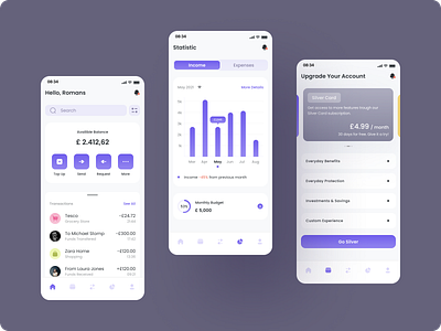 Mobile Banking App app banking desing mobile online ui ux