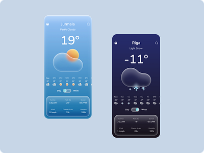 Forecast App app design forecast online ui ux weather