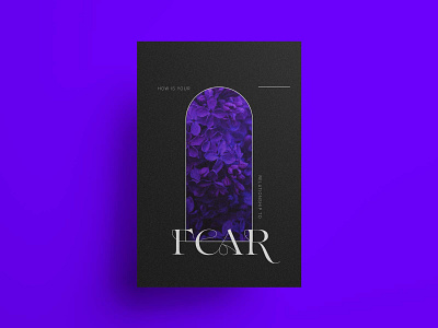 HOW IS YOUR RELATIONSHIP TO FEAR? asian design philosophy poster poster art poster design purple type type art type design typogaphy typography art violet visual design visual designs
