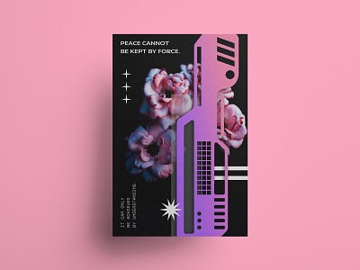 PEACE cyberpunk design japan manila philippines philosophy pink poster posterdesign seoul southkorea studioinnate tokyo typo typography