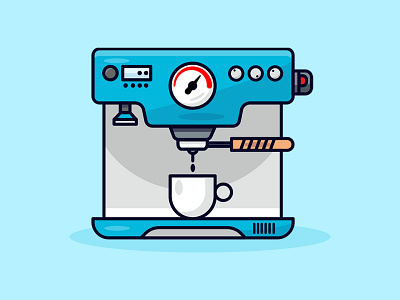 Coffee maker vector