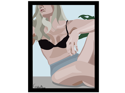 Comfort zone comfort comfort zone illustration inspiration natural sitting underwear vector women women in illustration