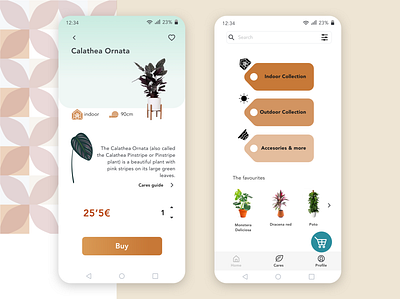 PLANTSHOPPING color palette design ecommerce illustration illustrator inspiration plant illustration plants plants app plantshop ui ux vector