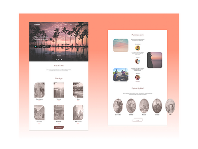 Plannidays color palette design illustration illustrator inspiration orange pastel colors planner app planning ui uidesign ux uxdesign uxui uxuidesigner vacation vacations vector webdesign website