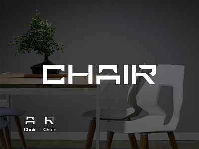 Chair conceptual Typographic Logo Design