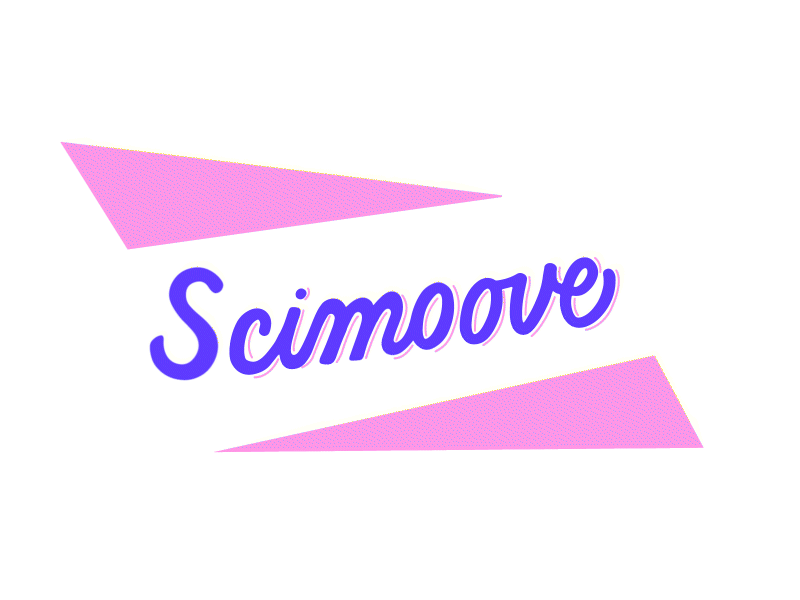 Scimoove logo animation 2d animation animation design graphic design lettering lettering animation logo logo animation logo design motion design motion graphics