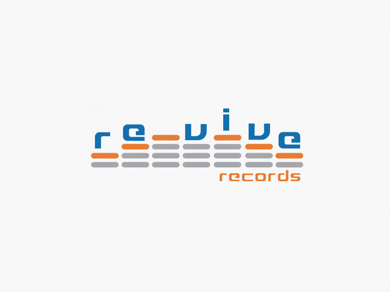 Revive Records logo animation 2d animation animation graphic design label logo logo animation motion graphic music records