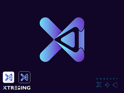 X logo, media logo, streaming logo, gradient logo, modern logo alphabet logo branding colorfull logo creative logo gradient logo logo logo design logoart logogrid modern logo modern logos professional logo streaming app vector