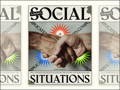 "Social Situations" - Poster Design design poster typography