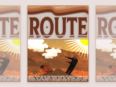 "Confused Route" - Poster Design concept design graphic design illustration poster poster design typography