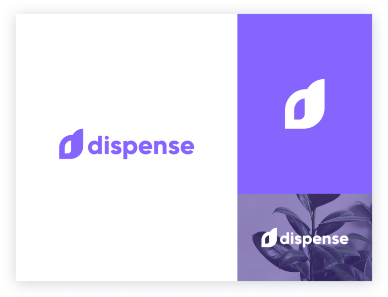 Dispense Logo cannabis branding cannabis logo dispensary management dispensary software dispense marijuana brand marijuana logo weed logo