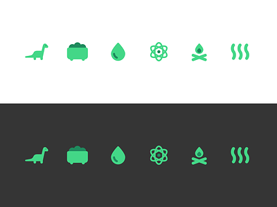 Carbon Fuel Type Icons