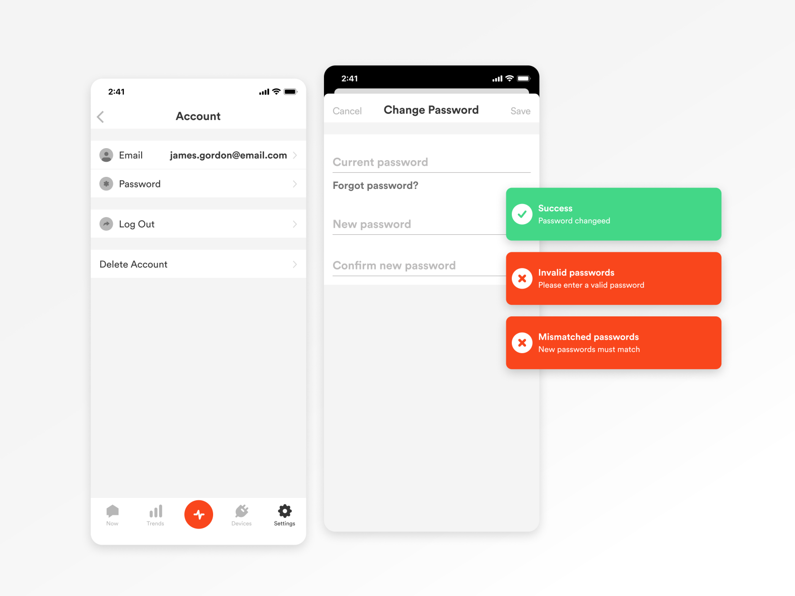 Change Password Design | Change Password Ui Design Projects :: Photos ...