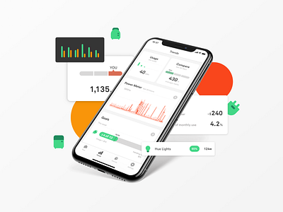 Sense home energy monitor app compare device electricity energy energy monitor graph iot mobile sense smart home stats ui