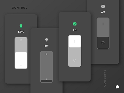 Control your devices with the Sense app control electricity energy home iot mobile sense smart home ui