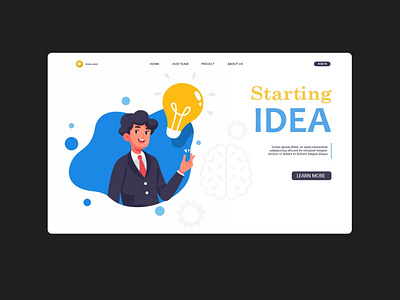Starting IDEA 2020 adobexd design idea illustration logo start startup startup logo ui ux xd xd design