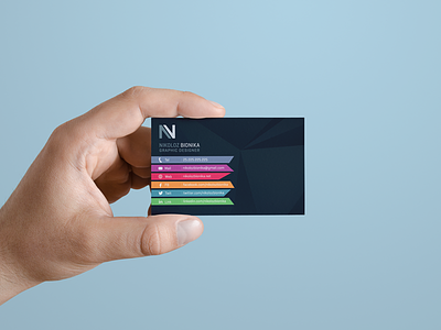 Personal Card business card card color colorful