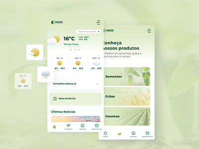 Sementes Roos APP app ui user experience user interface ux visual