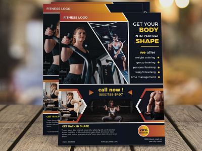 Gym Flyer branding business flyer businesscardesign creative flayer design designs flyer gym flyer logo ui