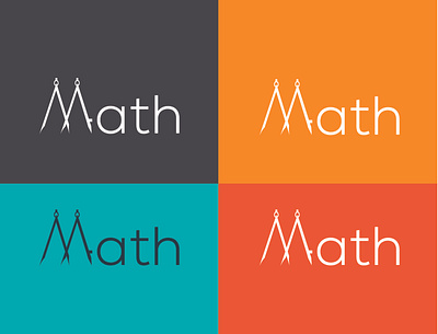 Modern math logo design illustration logo photoshop ui vector