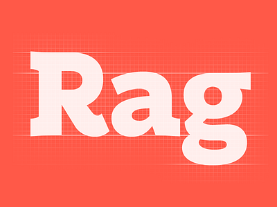 "Rag" - Golumpki WIP font typography