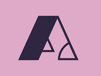 Angular “A” character font glyph typography