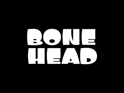 Bonehead bold font heavy typography