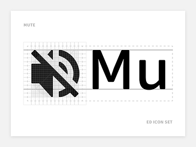 Mute - Ed Icon Set align font grid icon mute silent volume