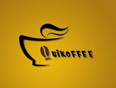 quiKoffee cafe coffee logo