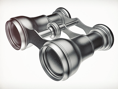 Binoculars 3d binoculars c4d cinema 4d details exercise lens model modeling render technical vintage