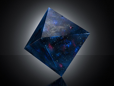 Celestial octahedron 3d c4d cinema 4d corona cube geometry hipster render science fiction scifi stars studio