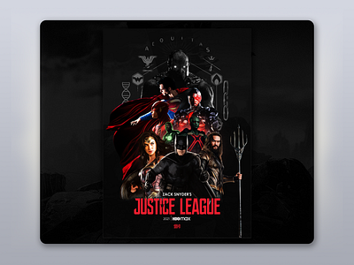 Zack Snyder's Justice League Poster Design branding design graphic design illustration vector