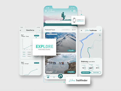 Hikers' App Concept