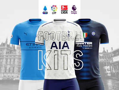 European Football Kit Concepts branding design graphic design logo typography vector