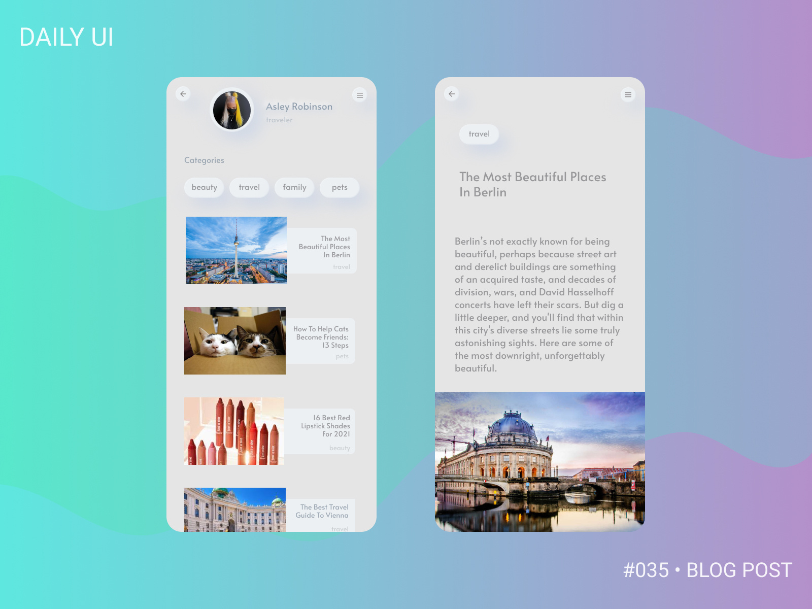 Daily UI :: 035 by Ksenia Cherepina on Dribbble