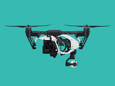 DJI Drone aerial photography ai camera dji drone flying geometric illustration robot