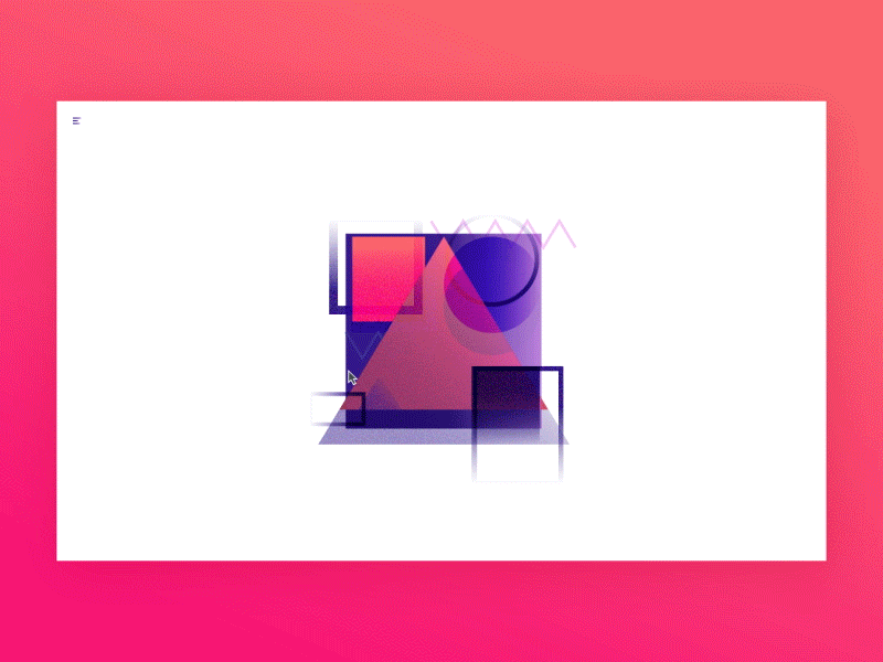 tri·an·gles blend color geometric gradients pink purple texture tracking triangle ui