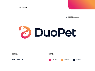 DuoPet Branding Logo 3d animation branding graphic design logo motion graphics ui