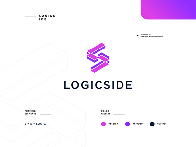 LOGICSIDE Logo Branding app branding design designs icon illustration logo ui ux vector