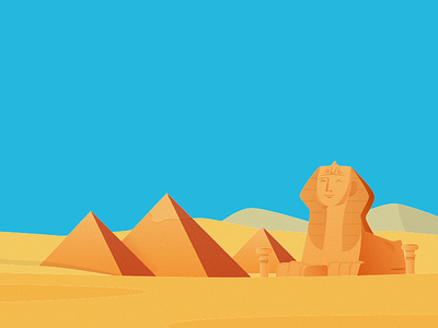 Great Pyramid of Giza desert giza illustration pyramid sphinx
