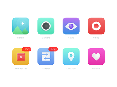 Icon Design For Chat and Pay app chat color design icon idea illustration simple sketchapp