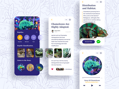 Bunglon Animal Conservation Mini App on Wechat app branding character design designs icon illustration ios typography ui ux vector