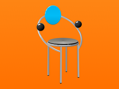 First Chair 3d 3d illustration design figma illustration memphis vector vector art