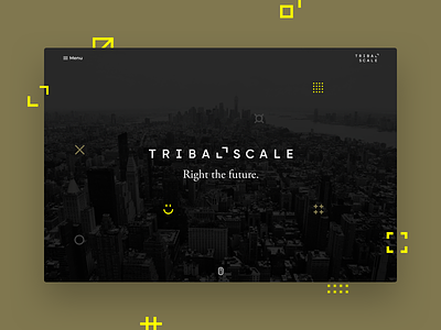 TribalScale Rebrand Landing Page branding re-design web