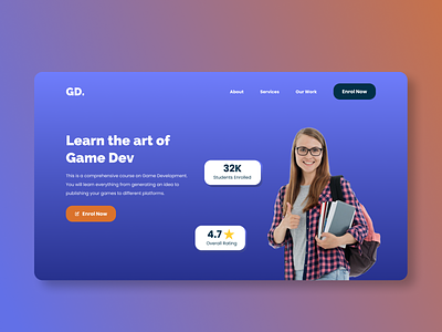 Web Design Game Dev Course branding dev game graphic design illustration ui ux web