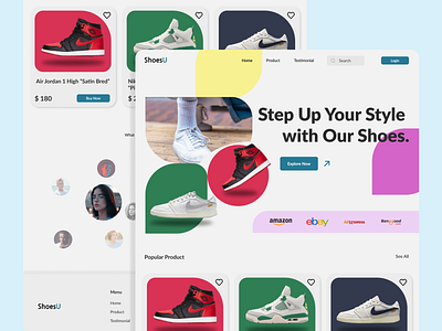 ShoesU landing page #DailyUI