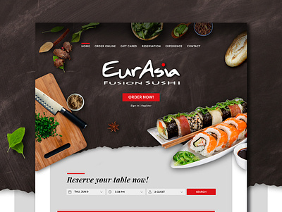 Asian Food Website Design e commerce website food order food website menu website ui ux website design