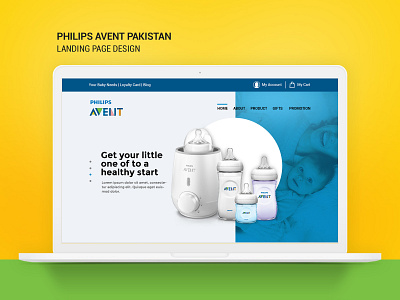 Philips Online Sales Page ecommerce landing page marketing philips avent website design