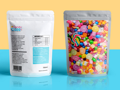 Candy Packaging candy mockup package design shop sweet