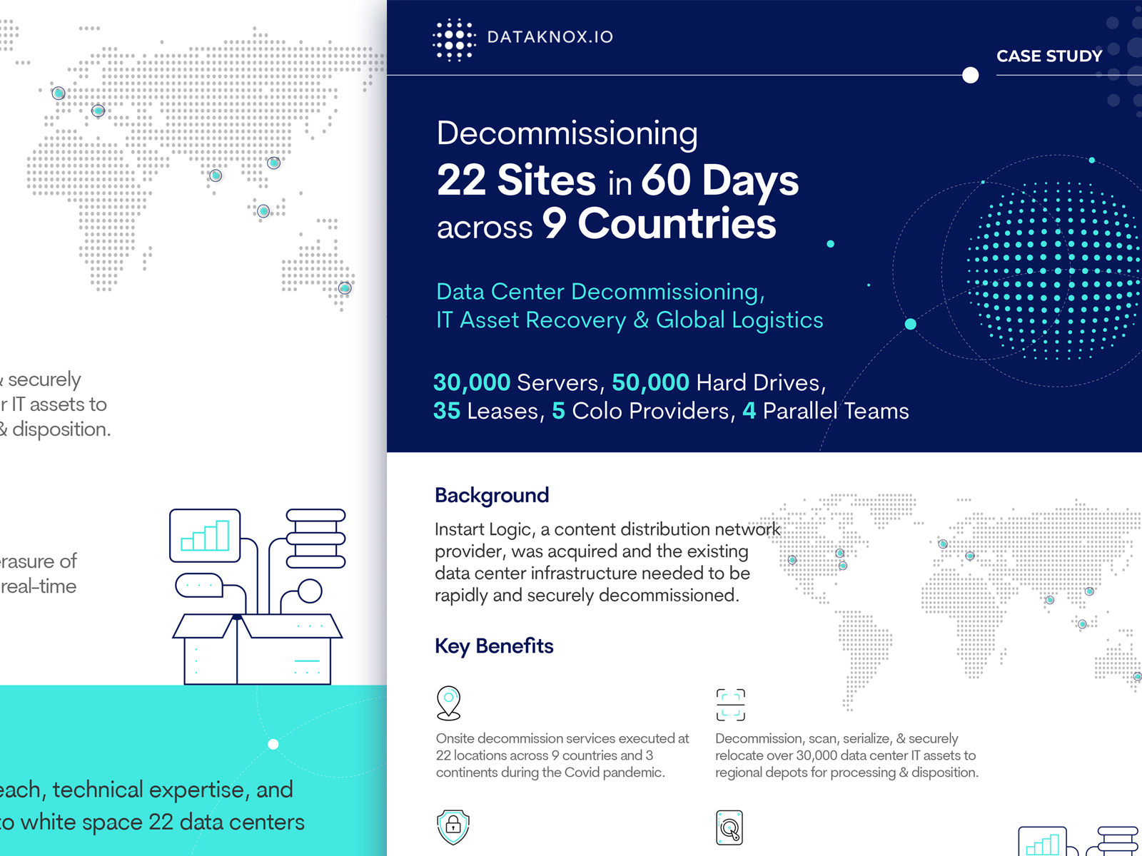 array and display case study data